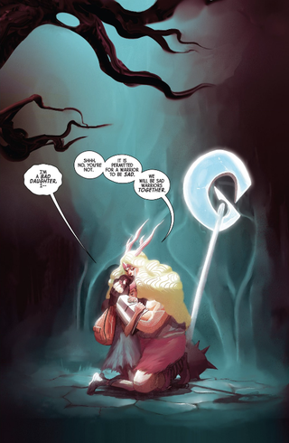 Illustration for article titled Weirdworld #4 tells a personal story of grief in a whimsical fantasy land